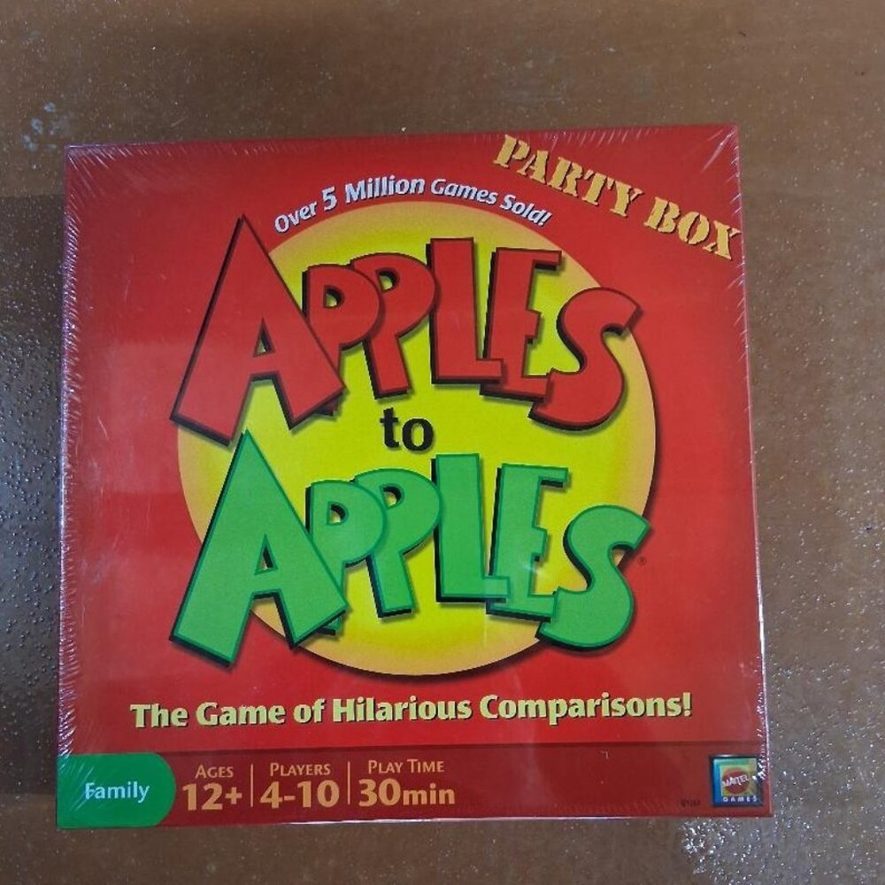 Apples To Apples Party Box Game For Family & Friends  4-10 Players 12+  30-Minut